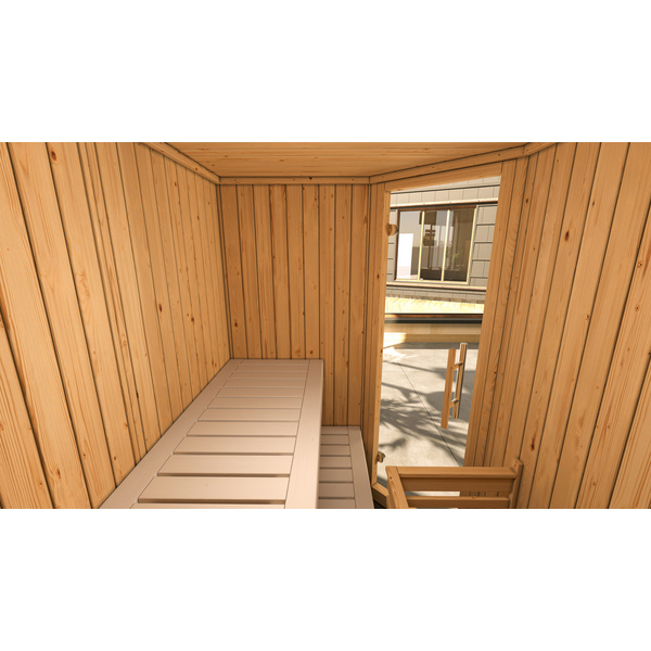 Elementsauna VARBERG Eck 1 GT, BioS 7, 5 KW