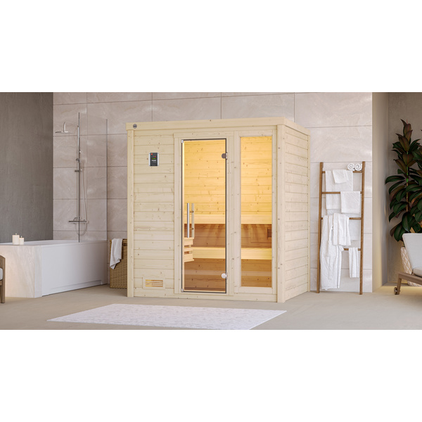 Premium-Massivholzsauna 45mm BERGEN 1 GTF