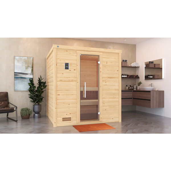 Premium-Massivholzsauna 45mm BERGEN 1.8 GT