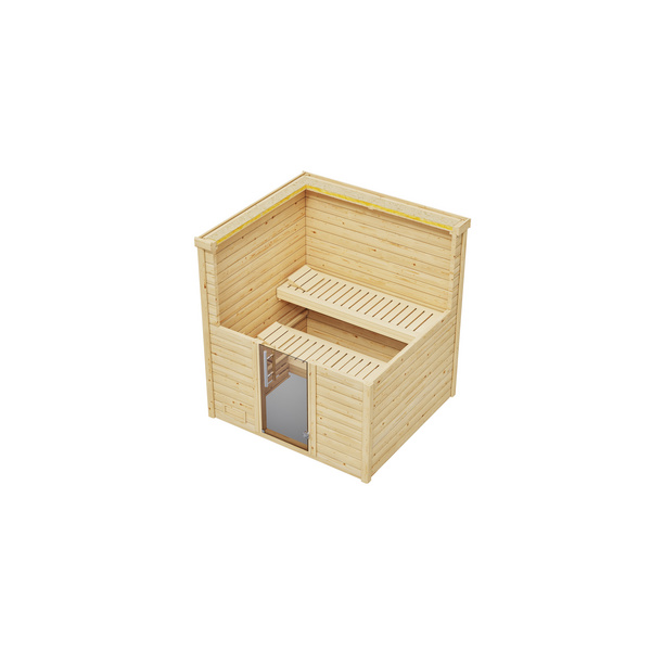 Premium-Massivholzsauna 45mm BERGEN 2 GT