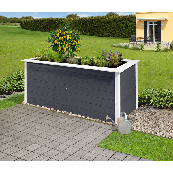 Profi-Hochbeet 669 C, anthrazit/weiss, 28mm