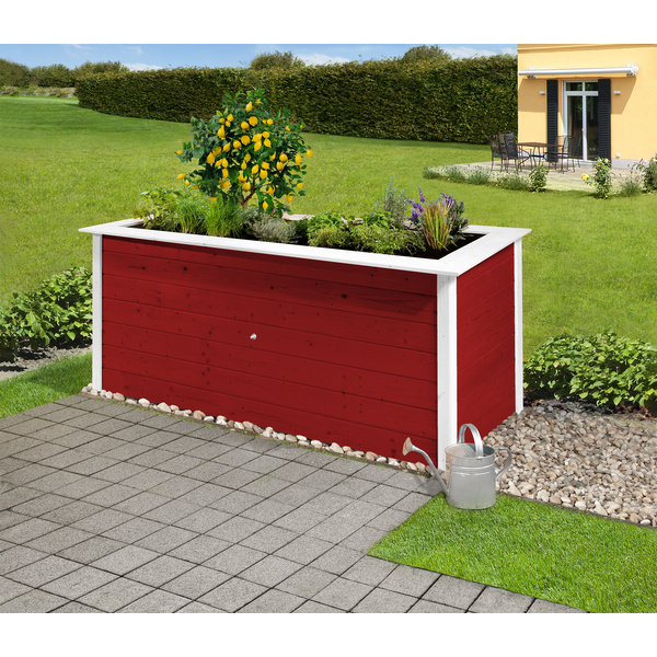 Profi-Hochbeet 669 C, schwedenrot/weiss, 28mm
