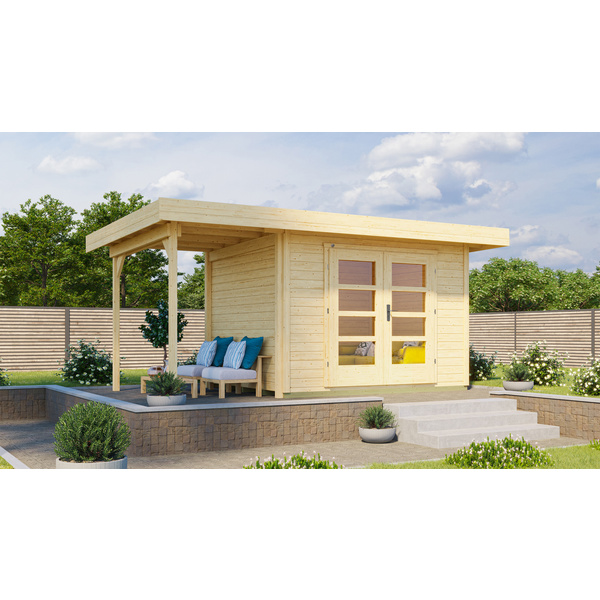 Designhaus 126 A Gr.1, natur, 28mm, DT, Anbau ca. 150cm, ohne RW