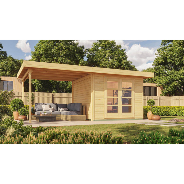 Designhaus 126 B Gr.1, natur, 28mm, DT, Anbau ca. 300cm, ohne RW