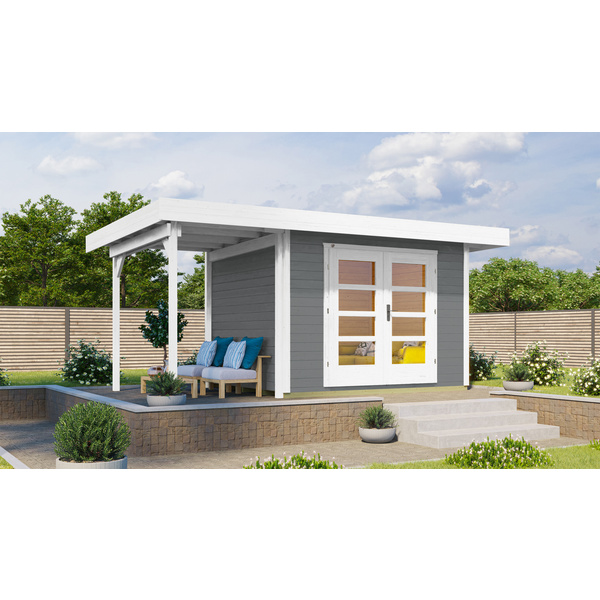 Designhaus 126 A Gr.1, grau, 28mm, DT, Anbau ca. 150cm, ohne RW