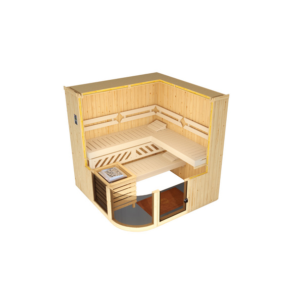 Design-Sauna SARA 1 inkl. 7, 5 kW OS-Ofenset