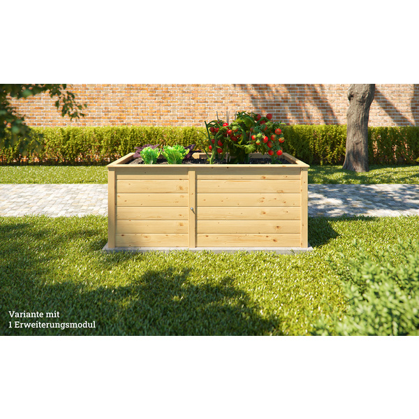 Ergänzungssatz Hochbeet Modular, 21mm, natur, 67cm