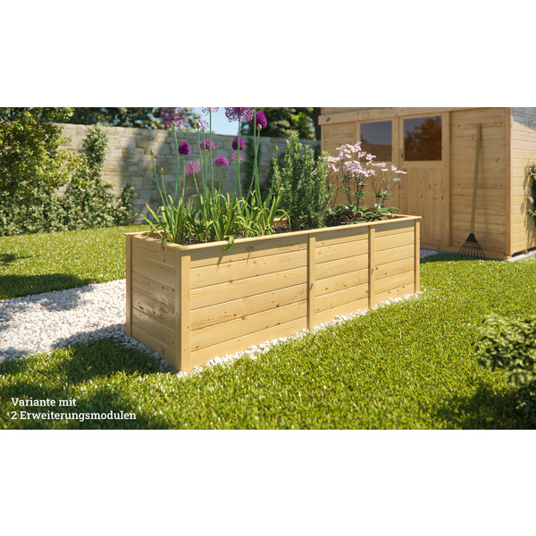Ergänzungssatz Hochbeet Modular, 21mm, natur, 67cm