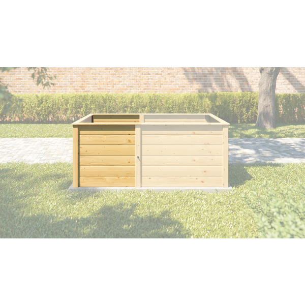 Ergänzungssatz Hochbeet Modular, 21mm, natur, 67cm