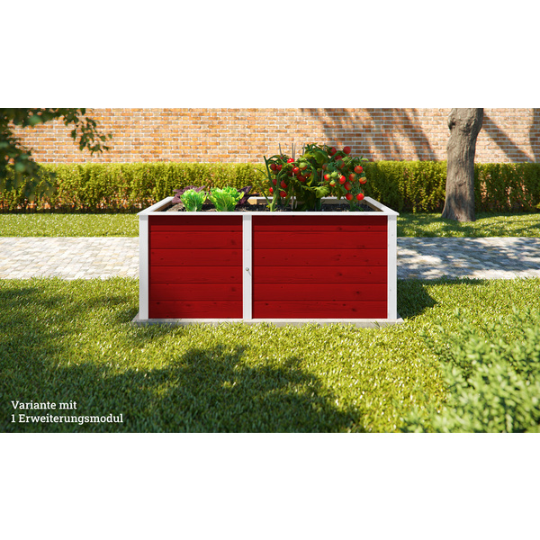 Ergänzungssatz Hochbeet Modular, 21mm, rot, 67cm
