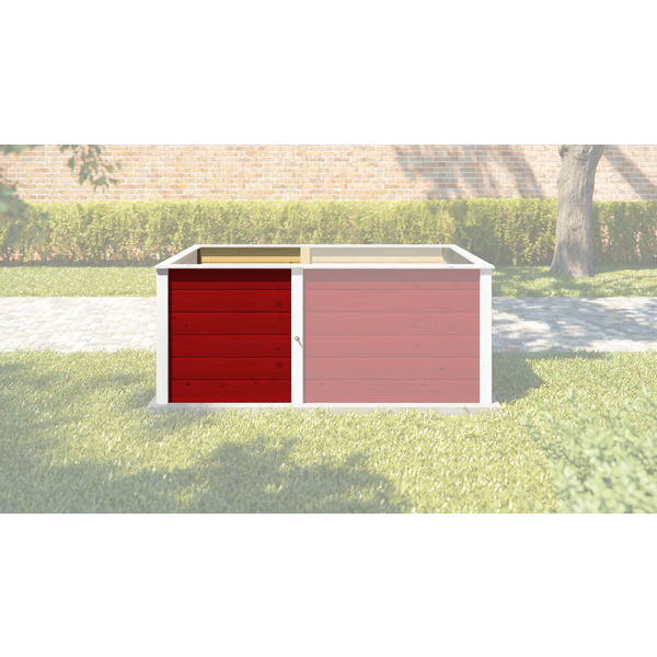 Ergänzungssatz Hochbeet Modular, 21mm, rot, 67cm