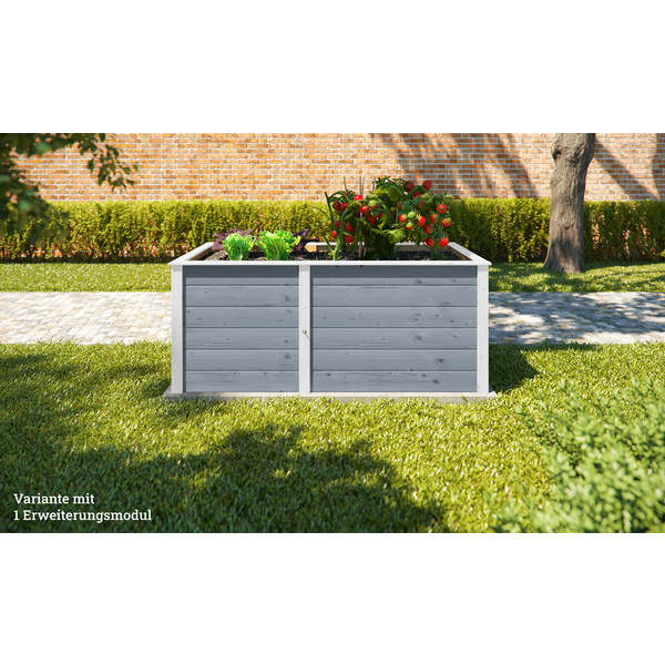 Ergänzungssatz Hochbeet Modular, 21mm, grau, 67cm