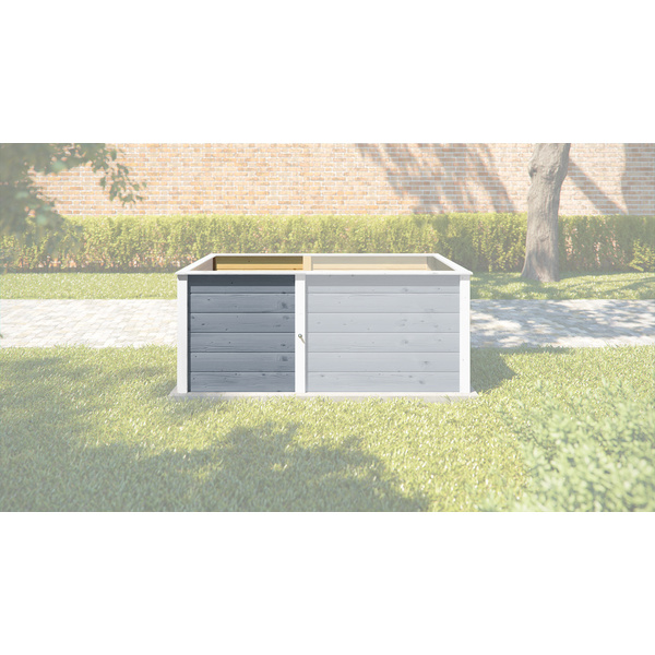 Ergänzungssatz Hochbeet Modular, 21mm, grau, 67cm