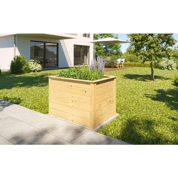 Element-Hochbeet Modular, 21mm, natur, 98x69cm