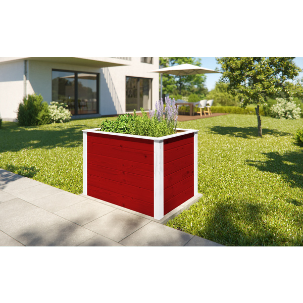 Element-Hochbeet Modular, 21mm, rot, 98x69cm