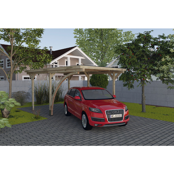 Einzelcarport 606 A Gr.1 mit Rundbogen