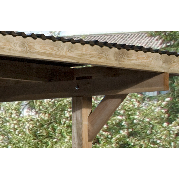 Einzelcarport 606 A Gr.2 mit Rundbogen