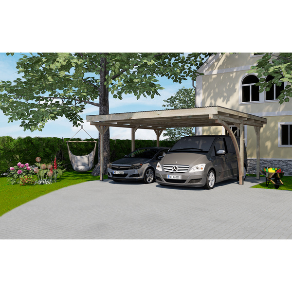 Doppelcarport 616 A mit Rundbogen