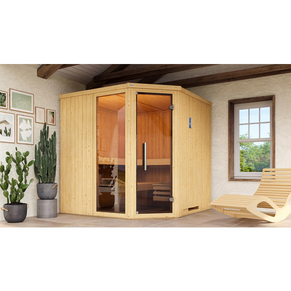 Elementsauna VARBERG 3 GTF inkl. 7, 5 kW OS-Ofenset