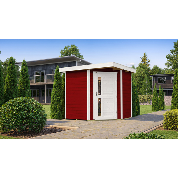 Gartenhaus 229 A Gr. 1, schwedenrot, 21mm, neue Design-Einzeltür