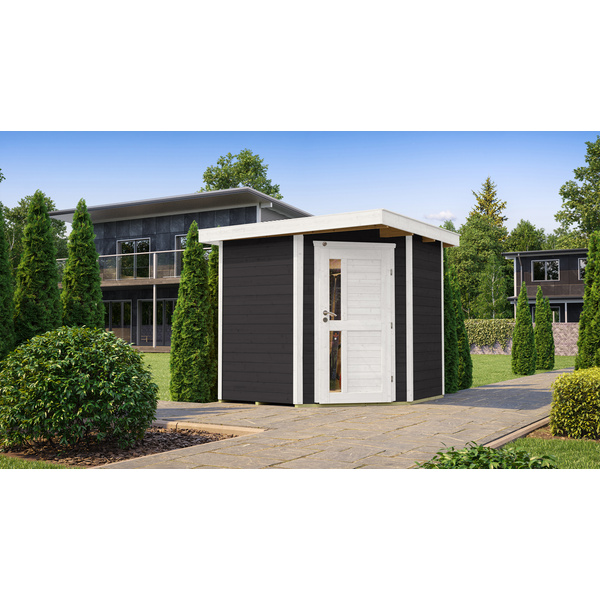 Gartenhaus 229 A Gr. 1, anthrazit, 21mm, neue Design-Einzeltür