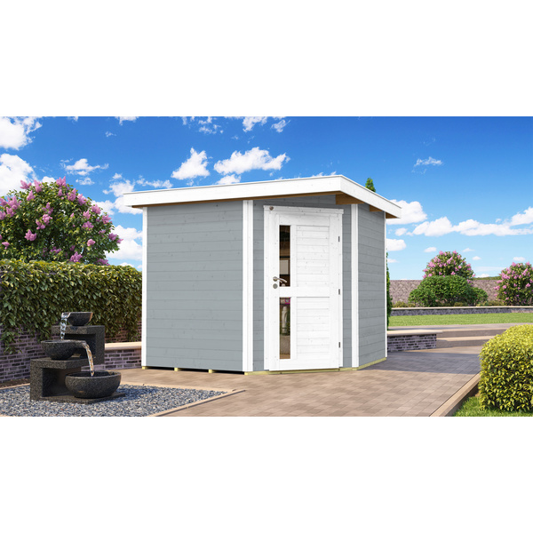 Gartenhaus 229 A Gr. 2, grau, 21mm, neue Design-Einzeltür