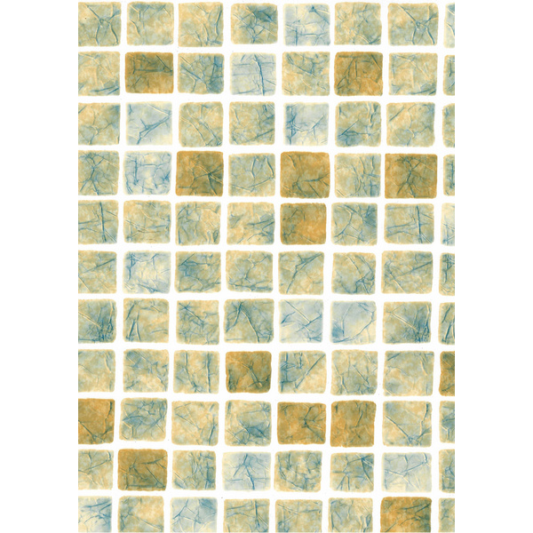 Massivholzpool 595 Gr. 1, Folie Sand/Mosaik, inkl. Sonnendeck und Sandfilteranlage, 6 Metallstützen