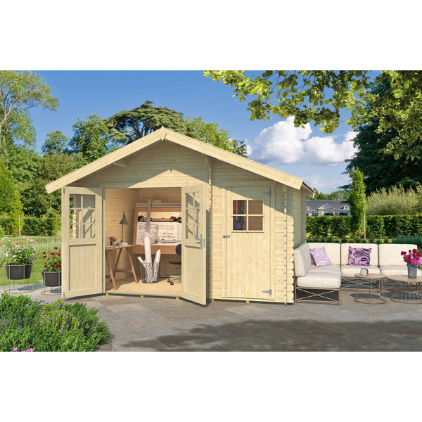 Gartenhaus 253 Gr.2, 28mm, DT, Nebenraum ET, V50, mit 2. Raum