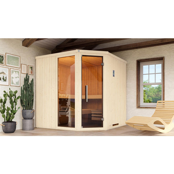 Elementsauna Varberg 3 GTF Trend inkl. 7, 5 kW OS-Ofenset