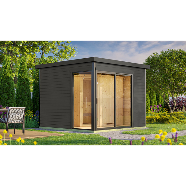Design-Saunahaus SH 412, G.grau, OS