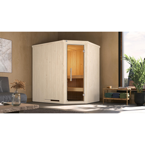 Elementsauna Varberg 1 GT Trend Kompakt 5, 4 weiß