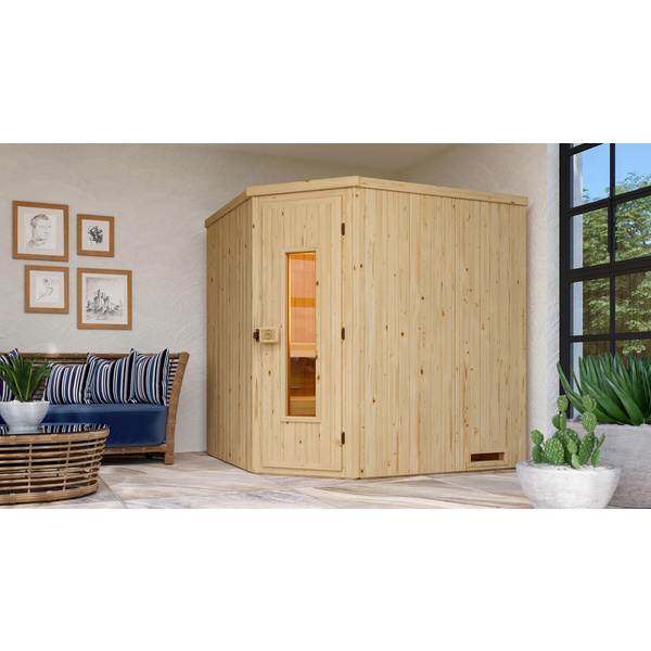 Element-Ecksauna VARBERG 2 HT, Kompakt 5, 4