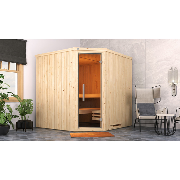 Element-Ecksauna VARBERG 3 GT, Kompakt 9, 0