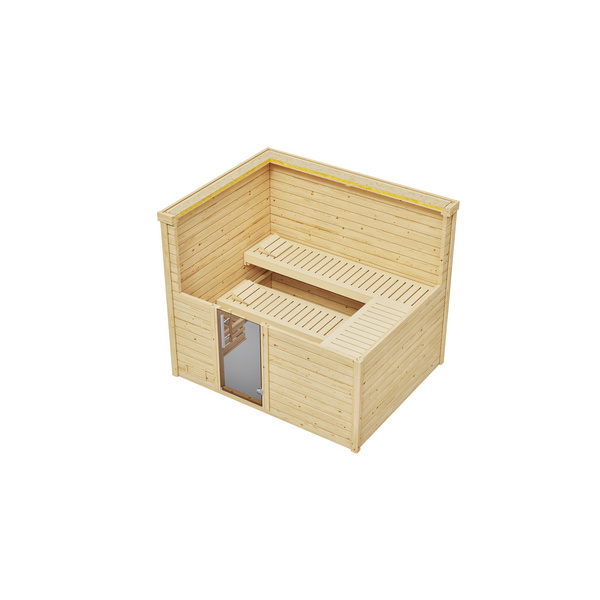 Massivholzsauna BERGEN 3 GT, BioS 9.0