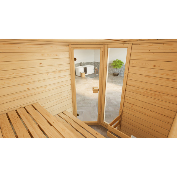 Massivholzsauna VALIDA Eck 1.8 GTF OS 4.5