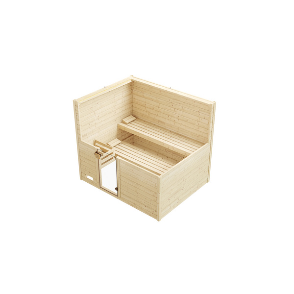 Massivholzsauna VALIDA 4 GT, BioS 7, 5