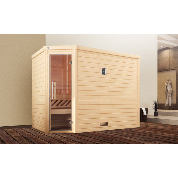 Massivholzsauna TURKU 3 GT, OS 9.0