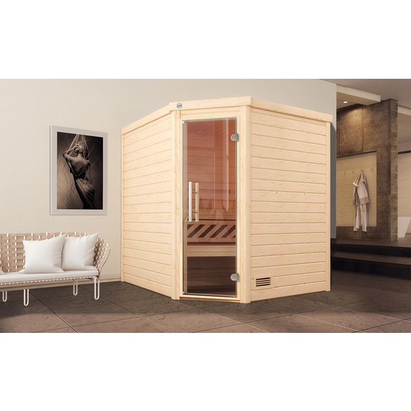 Massivholzsauna TURKU 2 GT, OS 9.0