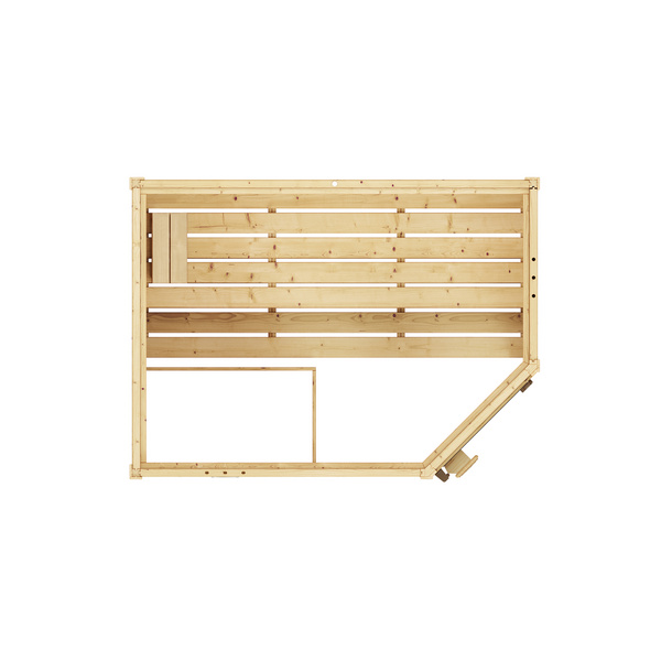 Massivholzsauna VALIDA Eck 1 BioS 4, 5