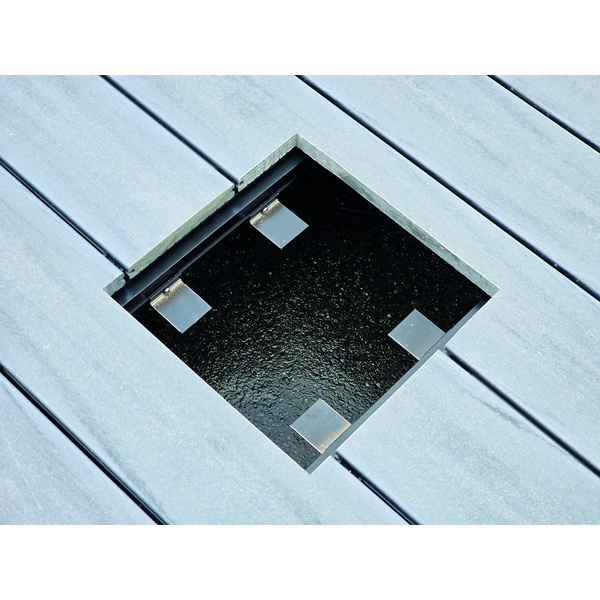 Revisionskasten inkl. Abdeckblech 250x250mm, Höhenverstellbar 54-69mm