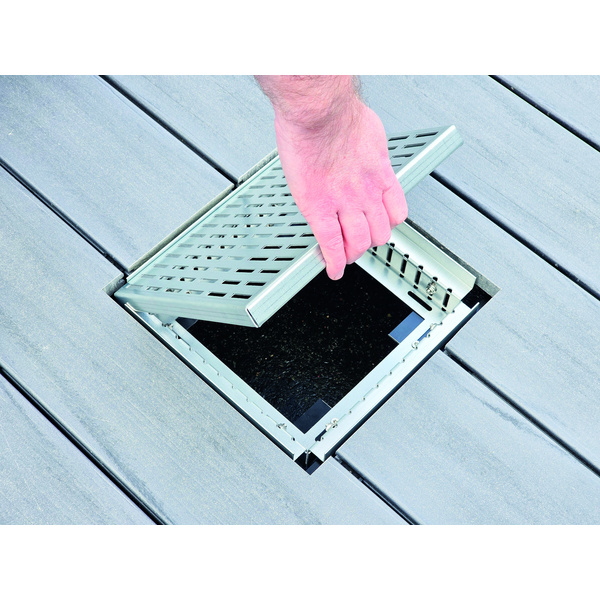 Revisionskasten inkl. Abdeckblech 250x250mm, Höhenverstellbar 54-69mm