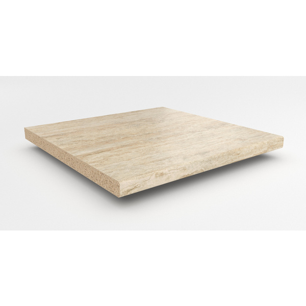 Küchenarbeitsplatte AF 40/133 beids. gerundet TV374 C travertin beige