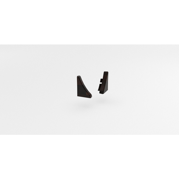 Formteil Plus Abschlusskappe rechts VE 100 BBL714 noce butcherblock