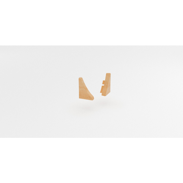 Formteil Plus Abschlusskappe rechts VE 100 BU37 buche parkett