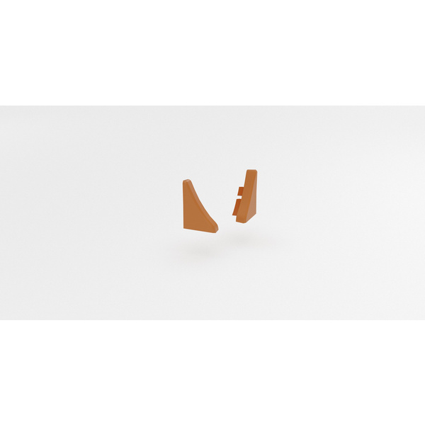 Formteil Plus Abschlusskappe rechts VE 100 caramel