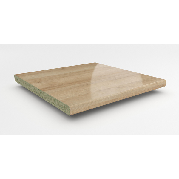 Küchenarbeitsplatte AF 40/133 Hydro einseitig gerundet EIL320 SI lago eiche hell