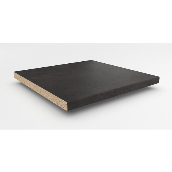 Küchenarbeitsplatte AF 40/133 einseitig gerundet FC410 PAT fine ceramic anthracite