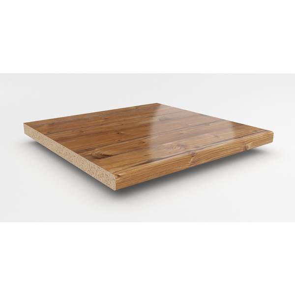 Küchenarbeitsplatte AF 40/133 einseitig gerundet KIR967 IN kiefer rustikal