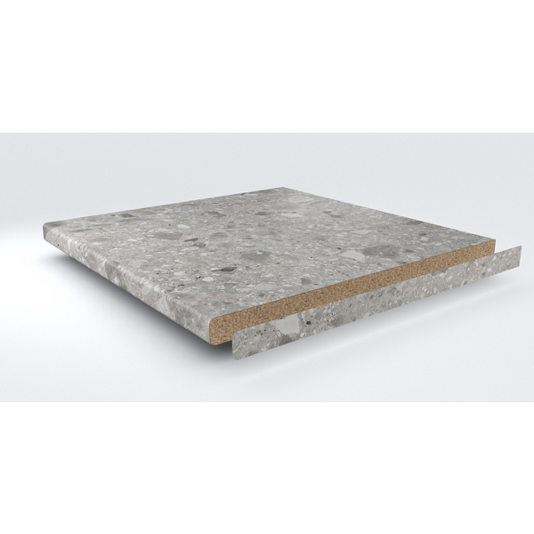 Schichtstoff Kante 4100mm MK424 Si boston terrazzo