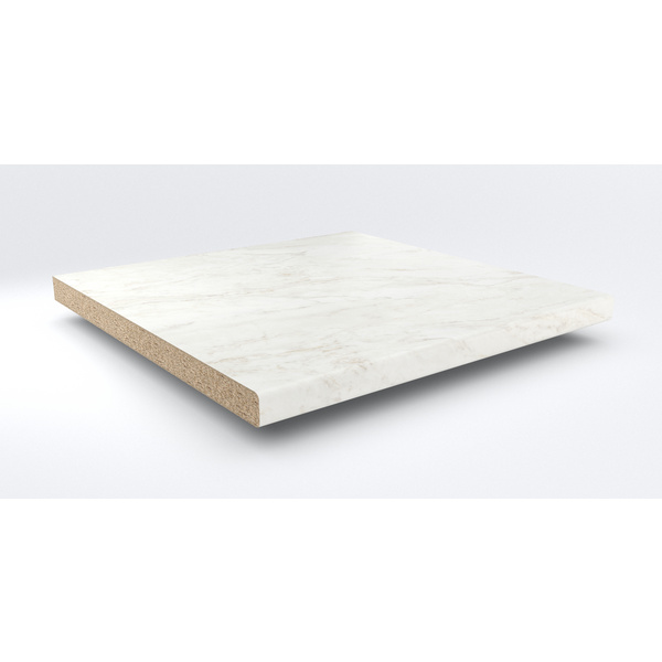 Küchenarbeitsplatte AF 40/133 eins. gerundet 4100x600mm MA243 Si marmor verona